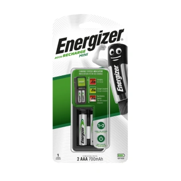 ENERGIZER MINI EU Plug bateriju lādētājs +2AAA 700