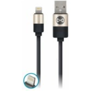 Forever Modern cable USB - Lightning 2A 1m Black v