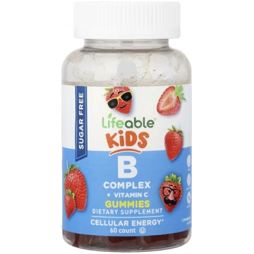 Lifeable, Kids B Complex + Vitamin C Gummies, Stra