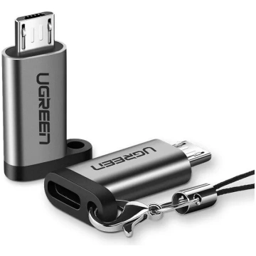 USB adapters UGREEN USB-C uz microUSB pelēks, svar
