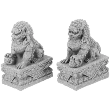 HOMSFOU 1 pāris statujas aizbildnim, Fu Foo, Āzija