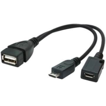 Adapteris Gembird USB OTG 0.15m USB OTG AF + Micro
