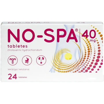 NO-SPA 40 mg tabletes, 24 gab