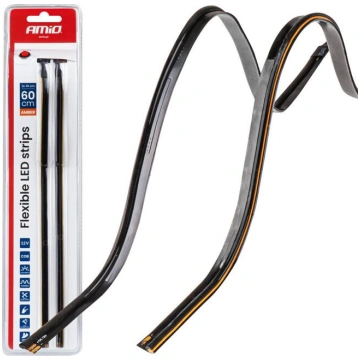 Elastīgas LED sānu lentes oranžas 2x30cm 12V AMIO-
