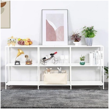HDANI Metal Console Table with 3 Shelves, Sofa Tab