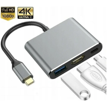 HUB USB Platinet adapter Multimedia 3in1 (45984) 4