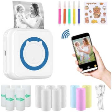 Zakvop Mini printeris viedtālrunim, fotoprinteris 