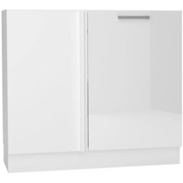 Stūra grīdas virtuves skapītis VITA WHITE ACRYLIC 
