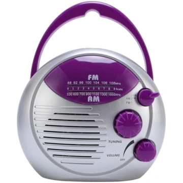Dušas radio, ūdensizturīgs pārnēsājams AM FM radio