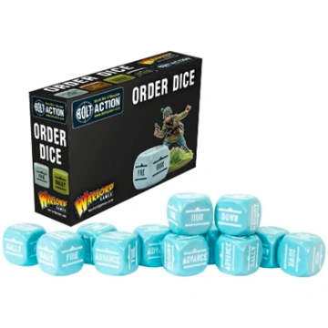 Bolt Action - Bolt Action Orders Dice - Blue (12) 