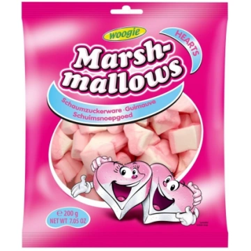 Zefīrs WOOGIE Marshmallows sirsniņas, 200g