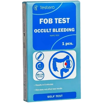 TESTERA FOB Slēptās Asiņošanas tests, 1 gab