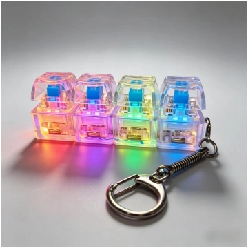 Luminous Toy Multicolor Keycap Keychain Mechanical