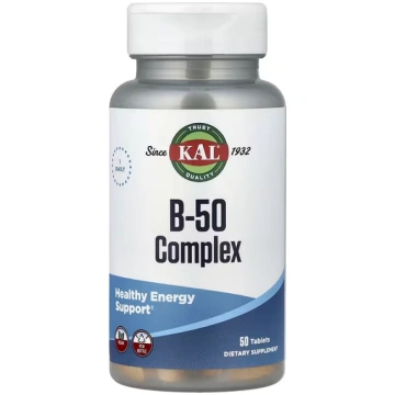 KAL, B-50 Complex, 50 Tablets