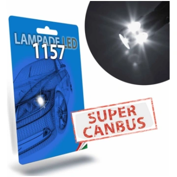 Led 1157 P21/5W BAY15D Super Canbus Bianco 6000k P