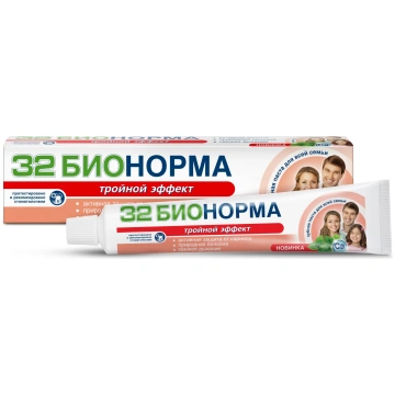32 Bionorma Zobu pasta Trīskāršs efekts