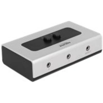 Delock Switch Stereo Jack 3.5 mm - audio switch -