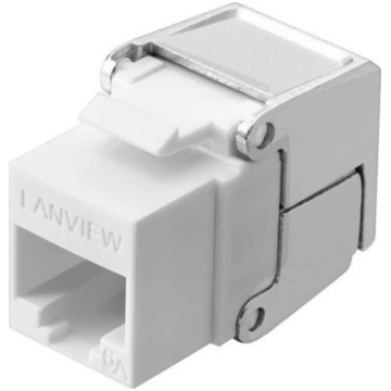 Lanview Cat6a Unshielded flip jack keystone 570417