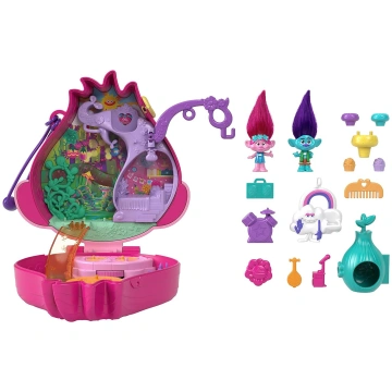 Polly Pocket & Dreamworks Trolls Compact Playset W