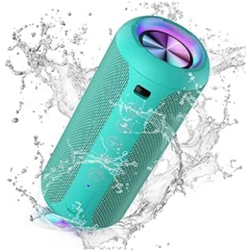 Ortizan Bluetooth Speaker, Bluetooth Box with LED 