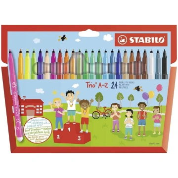 Flomāsteri Stabilo Trio, 24 krāsas