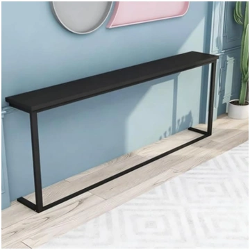 Narrow Console Table Slim Behind the Sofa Shelf, N