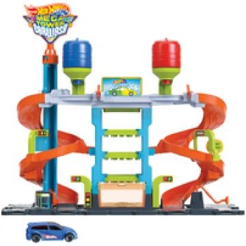 Mattel - Hot Wheels City Mega Tower Car Wash A+ ( 