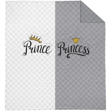Gultas pārklājs NHL-071, balta krās./pelēka krās.,