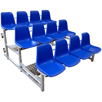 Modulo tribuna da mt 2 a 3 file di seduta con 12 s