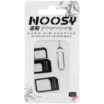 Noosy Adapters Nano SIM/Micro, Micro Sim and Nano/