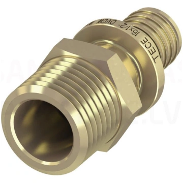 TECEflex 20 mm x 1/2" āv pāreja ar ārējo vītni mis