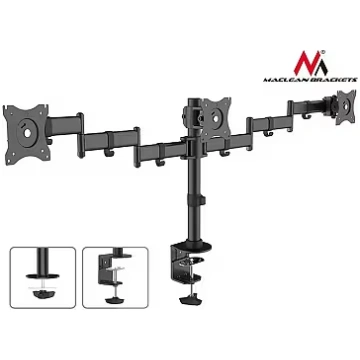 Maclean MC-691, Triple desk mount monitor arm, 13-