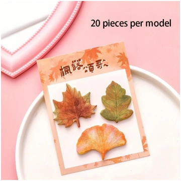 Realistic Leaf-Shaped Sticky Notes - Adhesive Bota