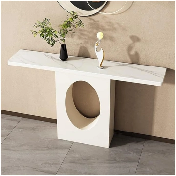 IBOWZ Modern Side Table, Console Table with Storag