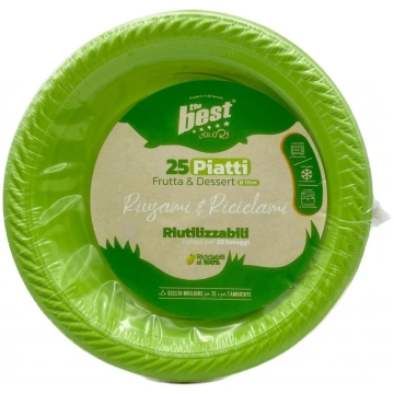 25 Piatti Frutta e Dessert Riutilizzabili Linea Th
