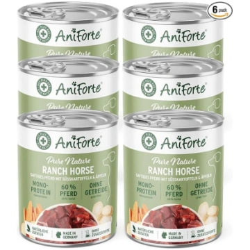 AniForte RanchHorse mitrā suņu barība, 6 x 400 g, 