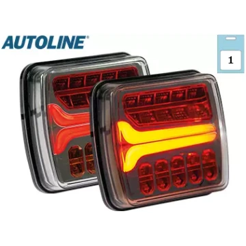 Piekabes LED aizmugures lukturis, kreisais 12V AUT