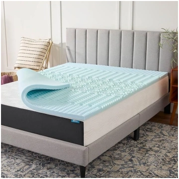 LUCID 2 Inch 5 Zone Lavender Memory Foam Mattress 