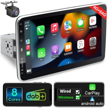 Android auto radio ar navigāciju 10 collu ekrāns I
