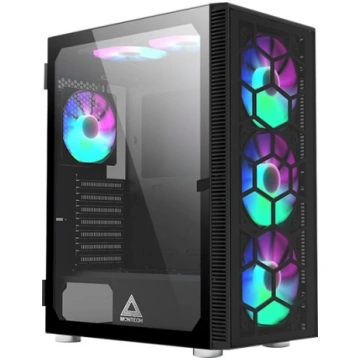 Montech X3 Glass Midi-Tower, RGB, rūdīts stikls - 