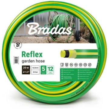 Dārza laistīšanas šļūtene 5 slāņu Bradas REFLEX 1/