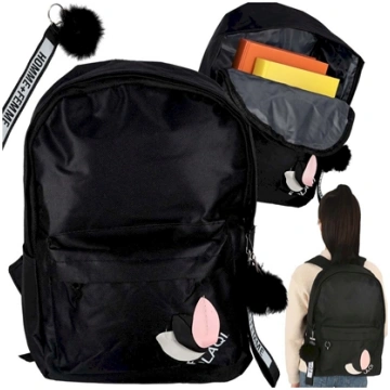 RoGer School Backpack Black 5903039768260