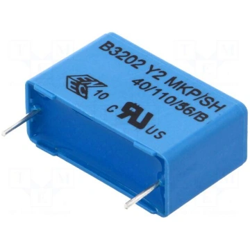 Capacitor: polypropylene | Y2 | 100nF | 1.5kVDC | 