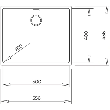Sink Teka Radea R10 50.40 M-TG white | 115230053 |