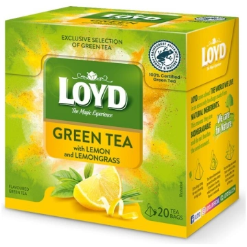 Loyd Green Tea with Lemon and Lemongrass aromatizē