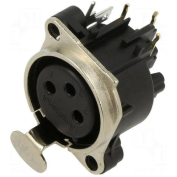 Connector: XLR | socket | female | 6A | 133V | PIN