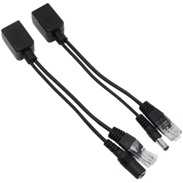 1 pāris pasīvo „Power over Ethernet“ RJ45 PoE adap