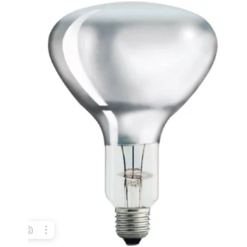 IR R125 250W caurspīdīga sildlampa Infrasarkanās k
