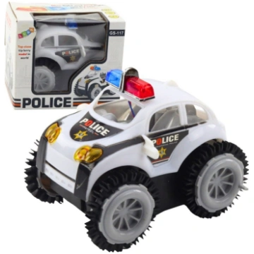 Rotaļu policijas mašīna Lean Toys Top Class, balta
