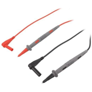 Test leads; probe tip x2,angular banana plug 4mm x